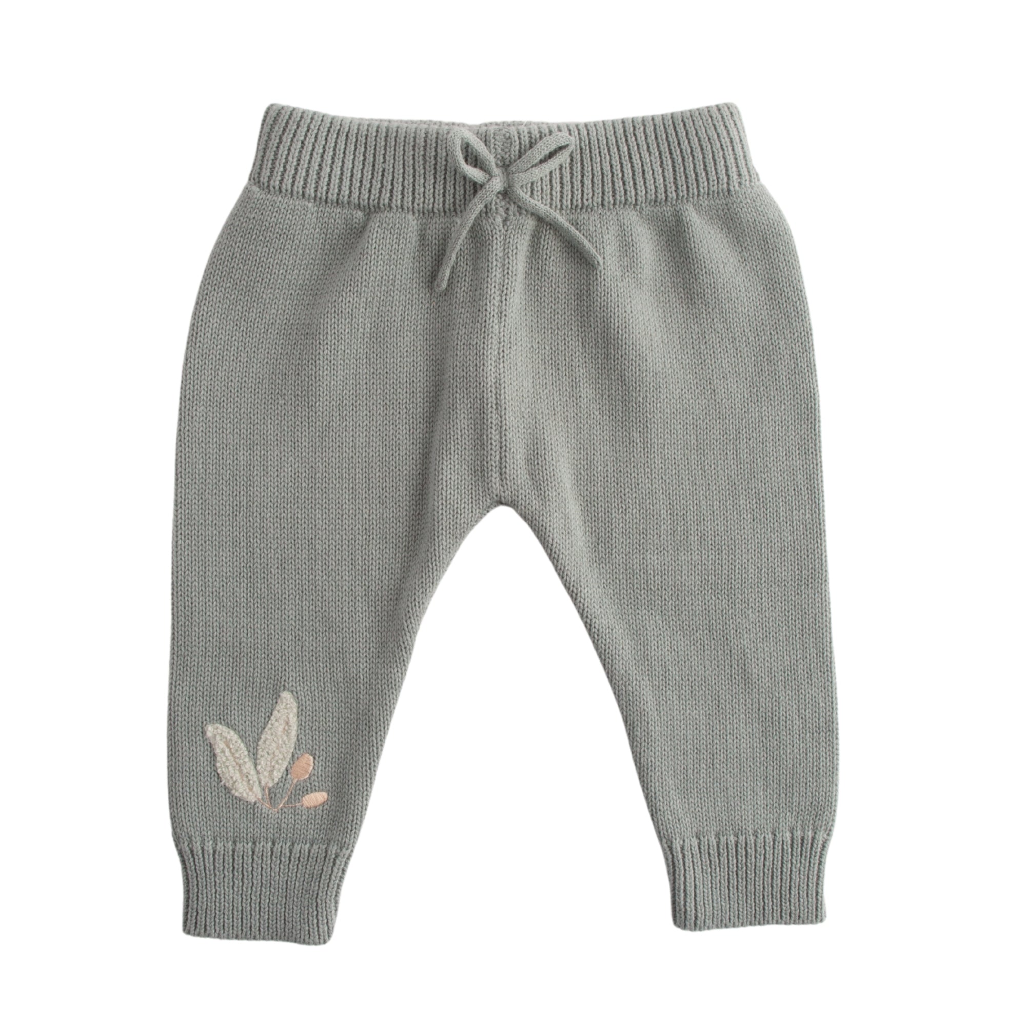 Baby Knit Jogger - DUSTY BLUE Size 6-12M